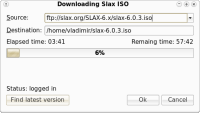 Slax Konfigurator - download of ISO image