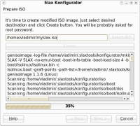 Slax Konfigurator - vytvoření ISO obrazu