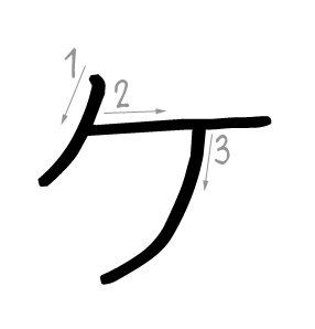 Psaní Katakany (Writing Katakana) KA, KI, KU, KE, KO | Prasátko